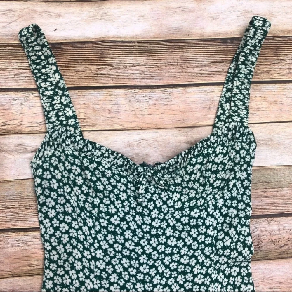 Reformation Green Floral Midi Dress - Picture 3 of 7
